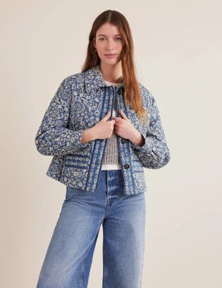 Boden + Quilted Printed Paisley Jacket