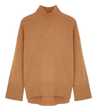 Frame Denim + Brown Knitted Cashmere Jumper