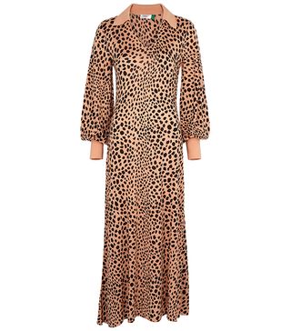 Rixo + Leopard-Print Jersey Maxi Dress