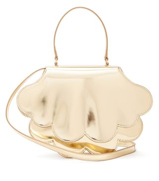 Simone Rocha + Flower Bean Patent-Leather Clutch Bag