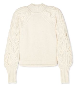 BITE Studios + Cable-Knit Organic Cotton-Blend Sweater