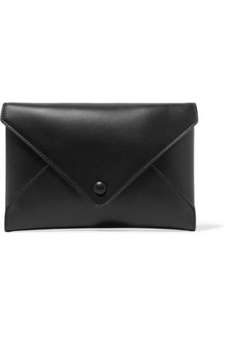 The Row + Envelope Small Leather Clutch