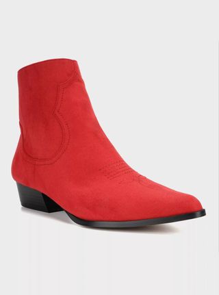 Who What Wear + Anessa Microsuede Western Booties