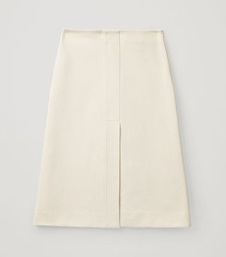 COS + A-Line Cotton Jersey Skirt