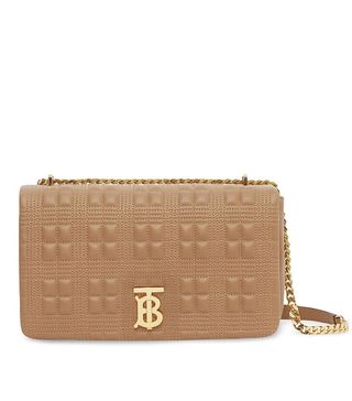 Burberry + Medium Quilted Check Lambskin Lola Bag