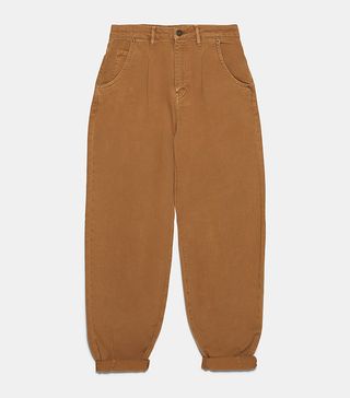 Zara + Slouch Darted Trousers
