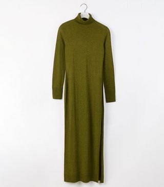 Warehouse + Roll Neck Knitted Dress