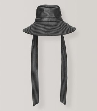 Ganni + Leather Hat
