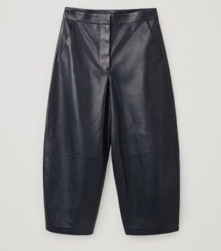 COS + Rounded Leather Trousers