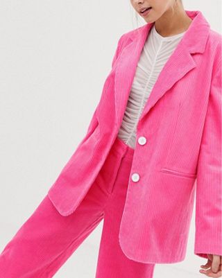 Collusion + Oversized Pink Blazer