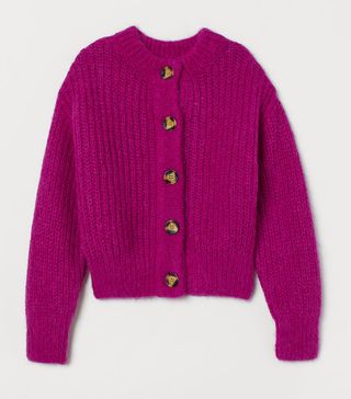 H&M + Chunky-Knit Wool Cardigan