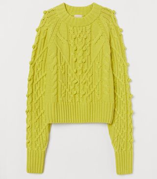 H&M + Cable-Knit Wool-Blend Jumper