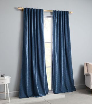 West Elm + Textured Weave Curtain and Blackout Lining