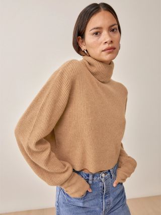 Reformation + Luisa Cropped Cashmere Sweater