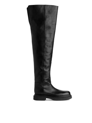 Arket + Leather Over-The-Knee Boots