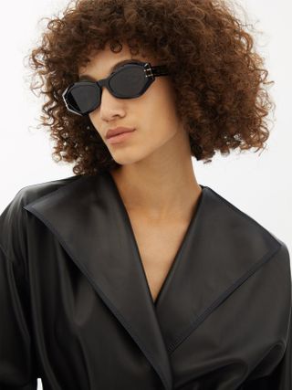 Dior + Diorsignature B1u Cat-Eye Acetate Sunglasses