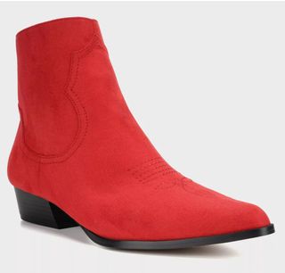 Who What Wear + Anessa Microsuede Western Booties