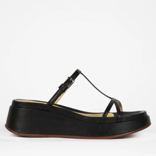 Labucq + Black Nappa Sandals