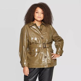 Who What Wear x Target + Long Sleeve Front Button-Down Jacket