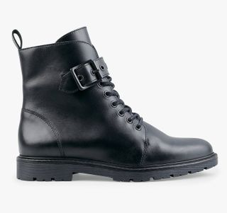 Hush + Buxton Leather Biker Ankle Boots