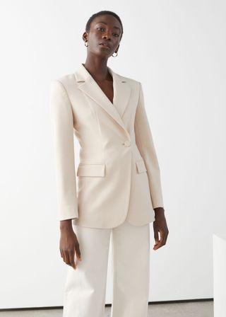 & Other Stories + Asymmetric Structured Single Breasted Blazer