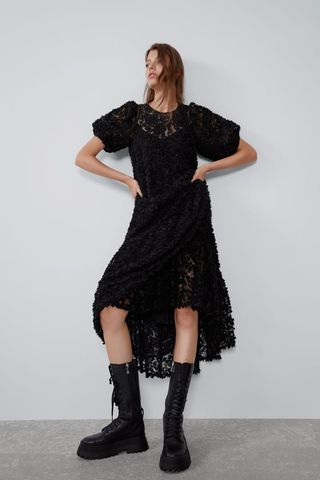 Zara + Contrasting Voluminous Dress
