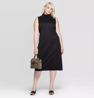 Who What Wear x Target + Sleeveless Turtleneck Midi Dress