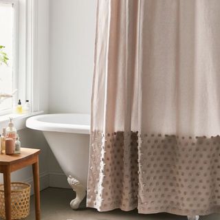 Urban Outfitters + Tufted Dot Shower Curtain