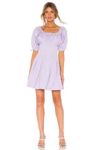L'Academie + The Andrea Mini Dress in Lavender