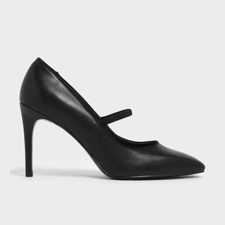 Charles 
Keith + Mini Square Toe Mary Jane Pumps