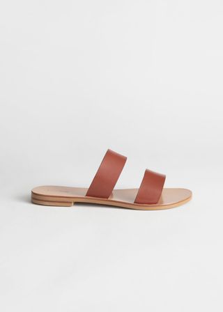 & Other Stories + Duo Strap Leather Sandals