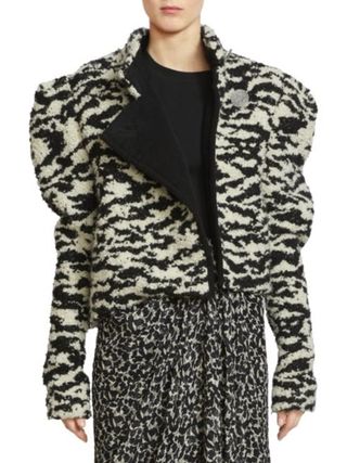 Isabel Marant + Daphne Tweed Puff-Sleeve Jacket