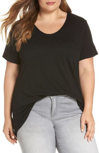 Caslon + Rounded V-Neck Tee