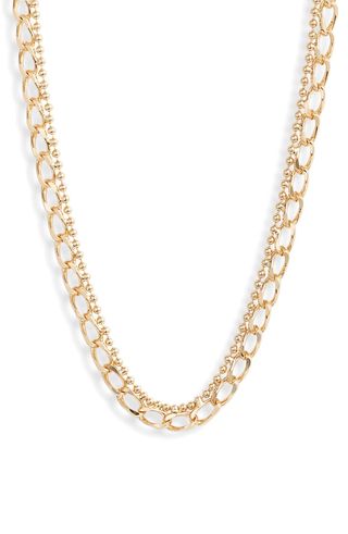 Halogen + Mixed Chain Collar Necklace