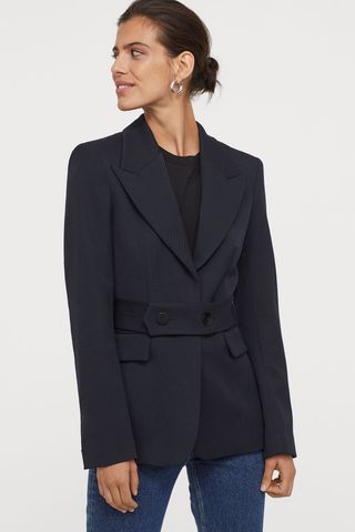 H&M + Fitted Wool-Blend Jacket