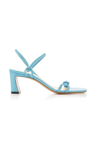 By Far + Charlie Leather Slingback Sandals