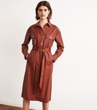 Kitri + Jacqueline Vegan Leather Dress