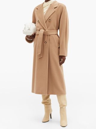 Max Mara + Madame 101801 Icon Double-Breasted Wool and Cashmere-Blend Coat