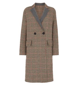 Whistles + Check Double Faced Wool Coat