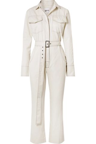 Orserund Iris + Workwear Belted Cotton Gabardine Jumpsuit