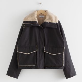 & Other Stories + Oversized Faux Shearling Jacket
