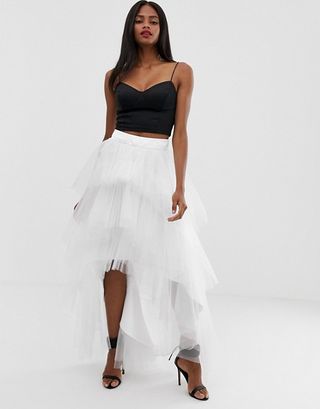 Chi Chi London + Tiered Tulle Skirt