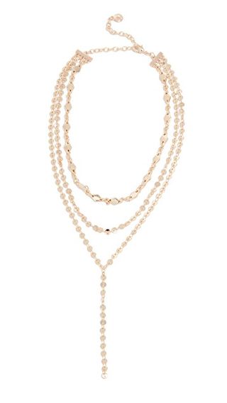 BaubleBar + Aimee Layered Y Chain Necklace