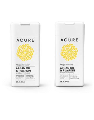 Acure + Mega Moisture Argan Oil & Pumpkin Shampoo/Conditioner Set