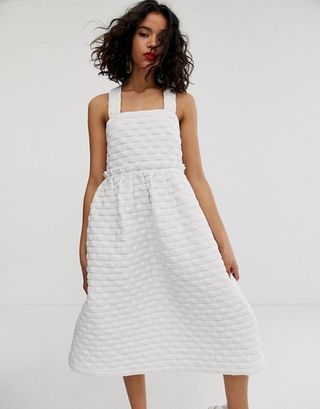 ASOS + White Volume Tiered Dress