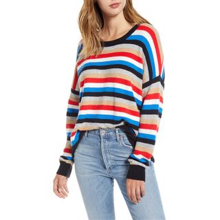 Court & Rowe + Stripe Crop Sweater