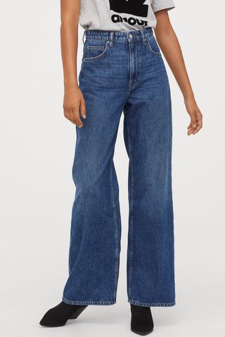 H&M + Wide High Jeans