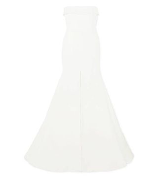 Alex Perry + Jamie Strapless Satin-Crepe Gown