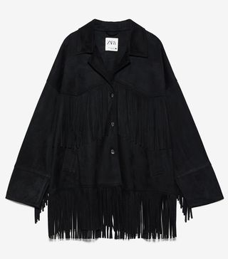 Zara + Fringed Jacket
