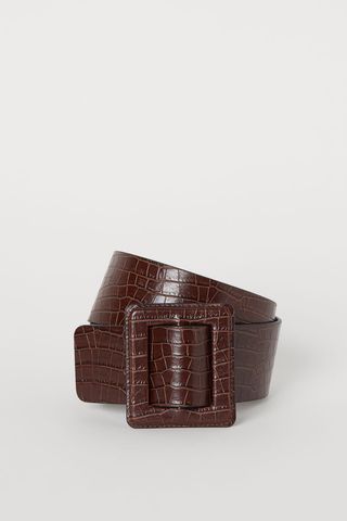 H&M + Crocodile-Patterned Waist Belt